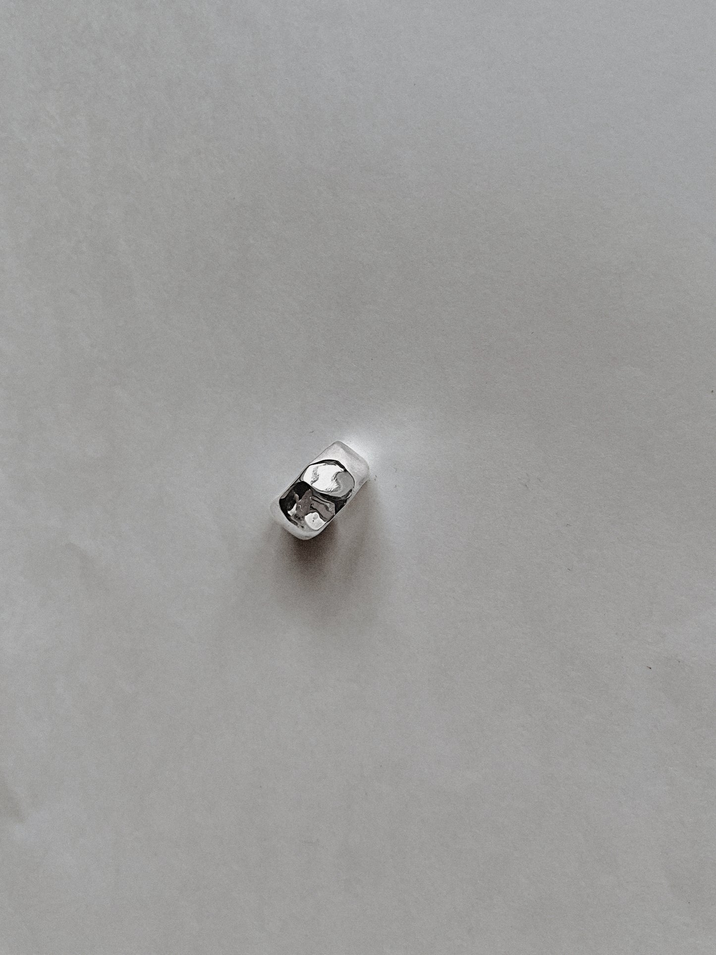 Silver ear cuff